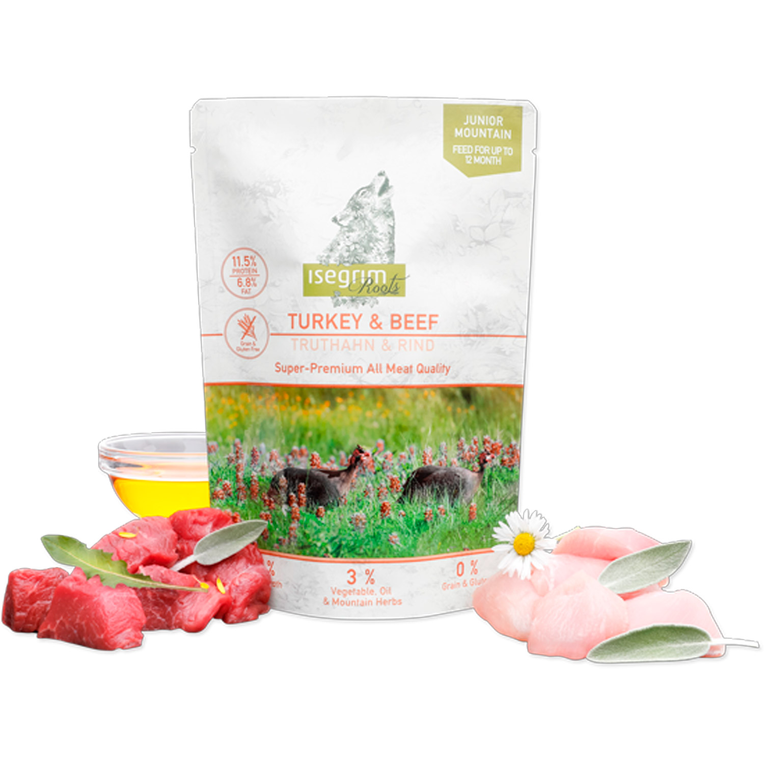 Sobre Junior Pavo con Ternera 410g